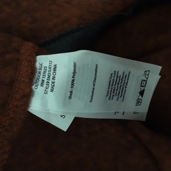 Eddie Bauer men's fleece lining sweater pullover quarter zip closure size XXL - Picture 7 of 8